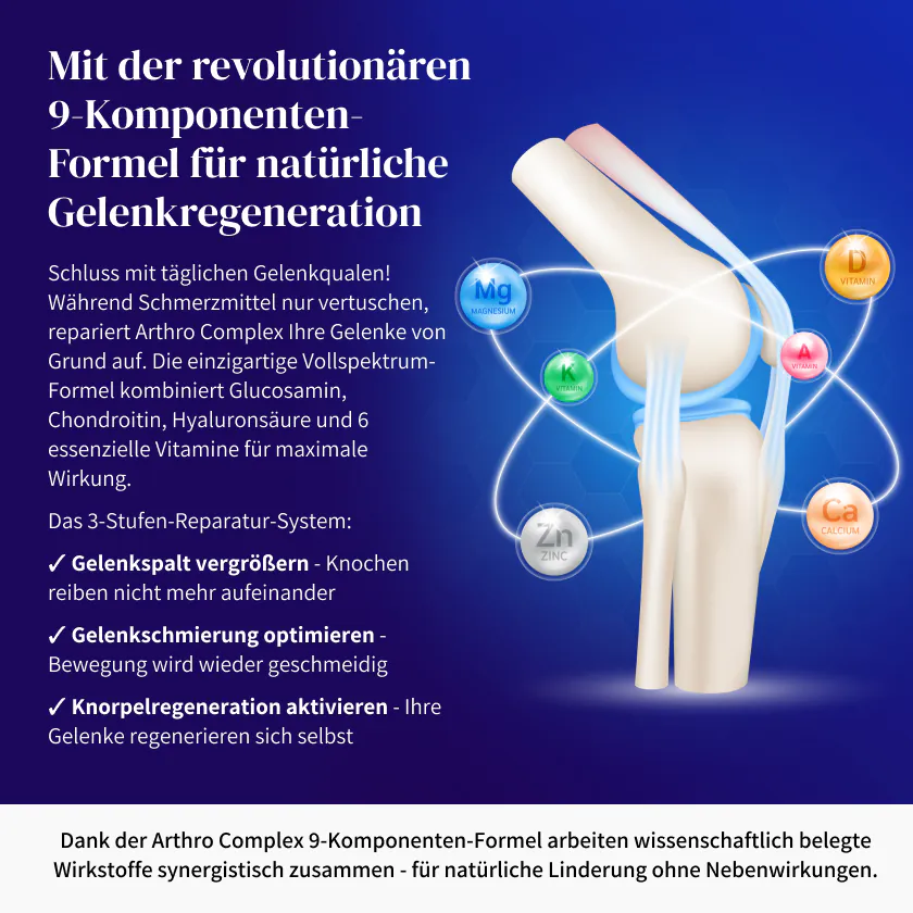 Unterstützt Knorpelstruktur und Gelenkfunktion