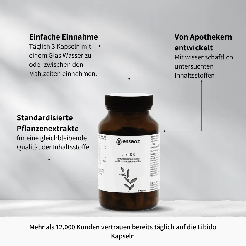 Einfache Einnahme, von Apothekern entwickelt, standardisierte Pflanzenextrakte