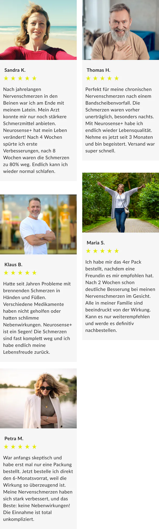 Weitere Kundenbewertungen zu den Neurosense+ Kapseln